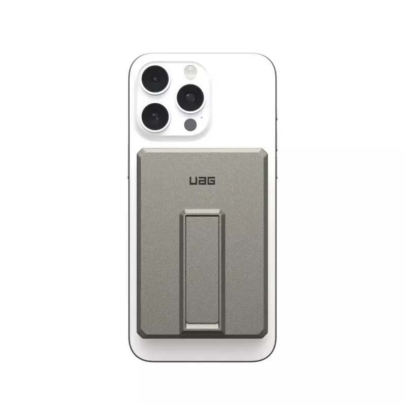 Urban Armor Gear 9B4417113636 Ultra Slim Rugged power bank sem fios magnético, 5000 mAh, 20 W, titânio