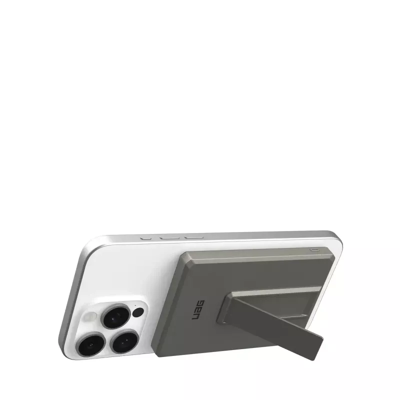 Urban Armor Gear 9B4417113636 Ultra Slim Rugged power bank sem fios magnético, 5000 mAh, 20 W, titânio