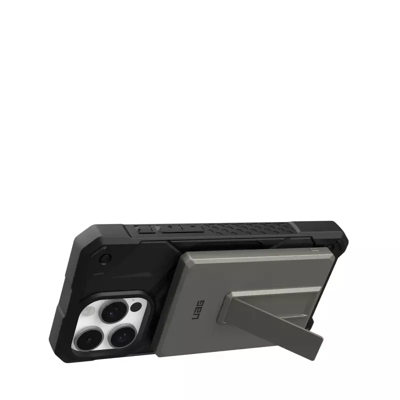 Urban Armor Gear 9B4417113636 Ultra Slim Rugged power bank sem fios magnético, 5000 mAh, 20 W, titânio