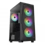 Caixa de PC Aerocool Falcon ARGB Midi Tower preta