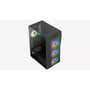 Caixa de PC Aerocool Falcon ARGB Midi Tower preta