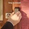 Fechadura inteligente SwitchBot Keypad Touch — acesso por código e impressão digital, preto, pilhas CR123A, sem fios, 38×36×112 mm