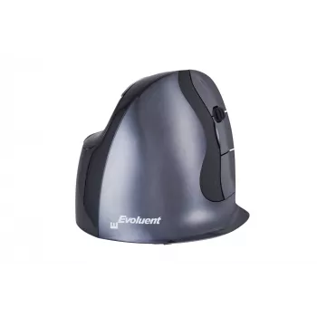 BakkerElkhuizen Evoluent D Small Wireless, para destros, design vertical, laser, RF Wireless, 3200 DPI, preto