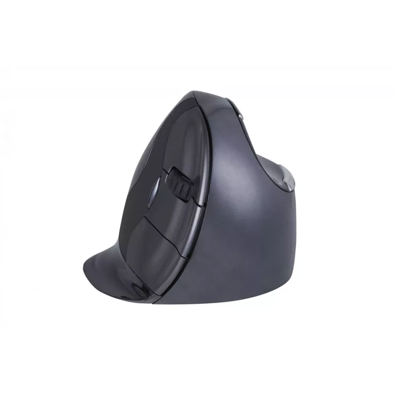 BakkerElkhuizen Evoluent D Small Wireless, para destros, design vertical, laser, RF Wireless, 3200 DPI, preto