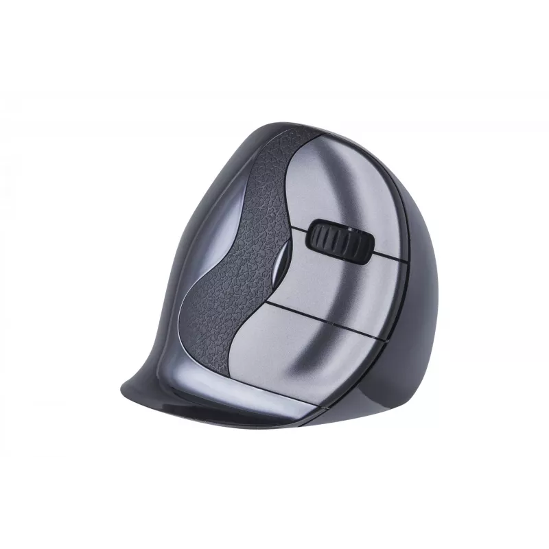 BakkerElkhuizen Evoluent D Small Wireless, para destros, design vertical, laser, RF Wireless, 3200 DPI, preto