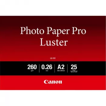 Papel fotográfico Canon LU-101 Luster Photo Paper Pro A2 – 25 folhas