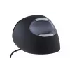 BakkerElkhuizen Evoluent D Medium, destro, design vertical, laser, USB Type-A, 3200 DPI, preto
