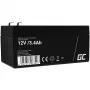Bateria Green Cell AGM43 peça para modelo telecomandado preto