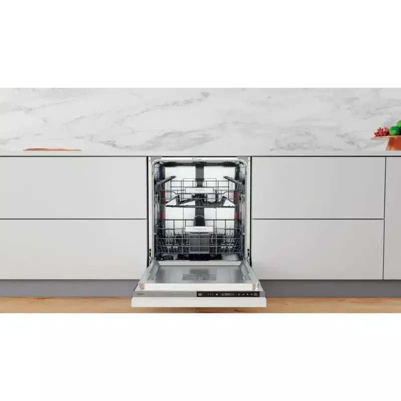 Máquina de lavar loiça de encastrar WHIRLPOOL WIP 4T133 PE S — 14 conjuntos de louça, 60 cm, 43 dB, classe energética D
