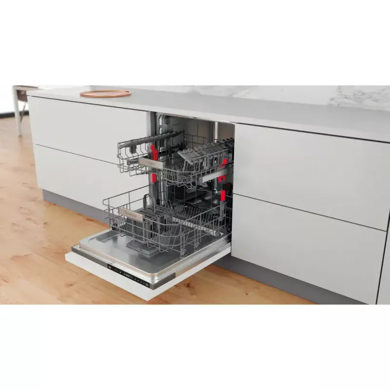 Máquina de lavar loiça de encastrar WHIRLPOOL WIP 4T133 PE S — 14 conjuntos de louça, 60 cm, 43 dB, classe energética D