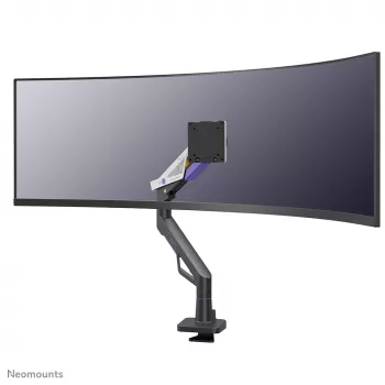 Braço para monitor gaming Neomounts DS70-256BL1 para ecrãs de 24–57 inch, mola a gás, Topfix, capacidade 30 kg, VESA 75–200 mm