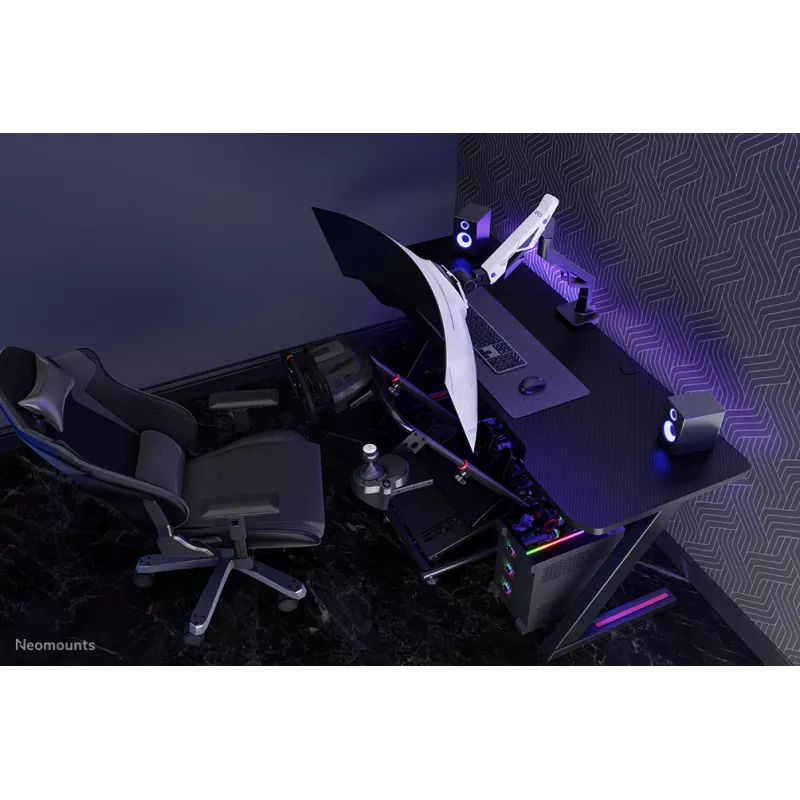 Braço para monitor gaming Neomounts DS70-256BL1 para ecrãs de 24–57