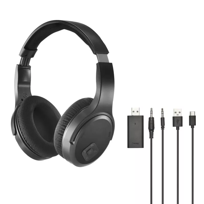 Auscultador Hama 00221847 com fios e sem fios Bluetooth preto