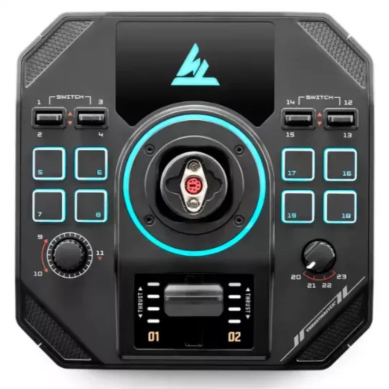 Thrustmaster Sol-R 4 HOTAS preto USB joystick + alavanca de controlo de motor analógico/digital PC