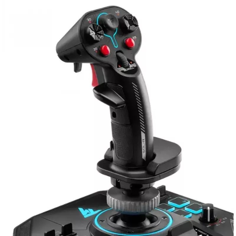 Thrustmaster Sol-R 4 HOTAS preto USB joystick + alavanca de controlo de motor analógico/digital PC
