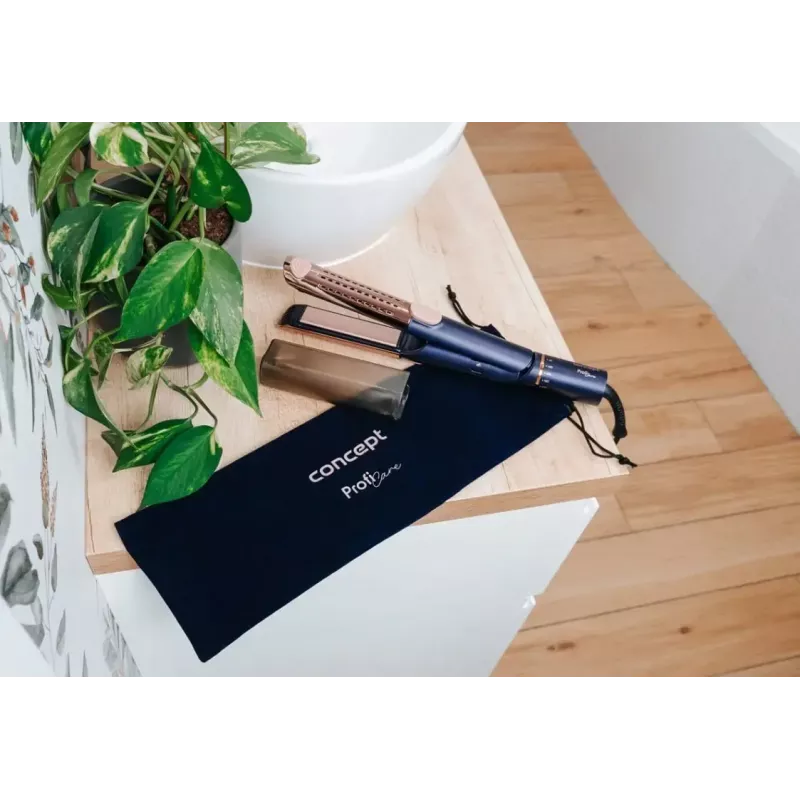 Concept Profi Care VZ8100 alisador de cabelo, azul/dourado