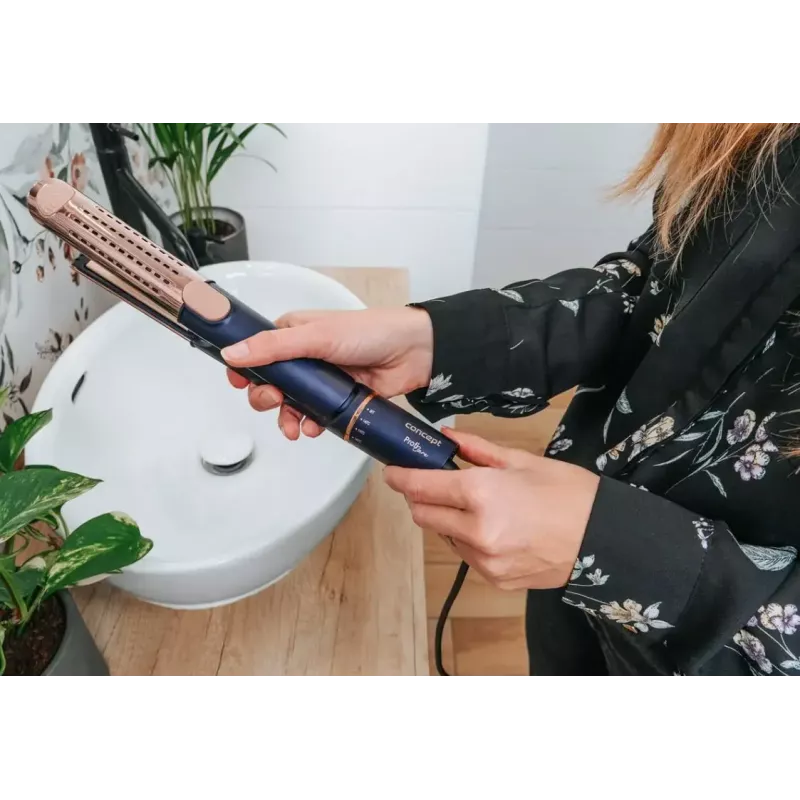 Concept Profi Care VZ8100 alisador de cabelo, azul/dourado