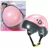 Zapf Creation BABY born 835937 E-Scooter capacete para boneca, 43 cm, rosa/preto, 3+
