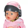 Zapf Creation BABY born 835937 E-Scooter capacete para boneca, 43 cm, rosa/preto, 3+