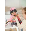 Zapf Creation BABY born 835937 E-Scooter capacete para boneca, 43 cm, rosa/preto, 3+