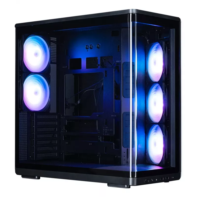 Zalman P60 caixa Mid-Tower, preta, 5 ventoinhas ARGB