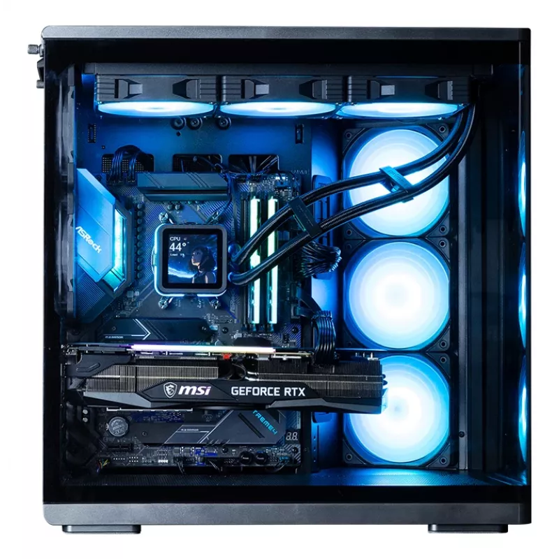 Zalman P60 caixa Mid-Tower, preta, 5 ventoinhas ARGB