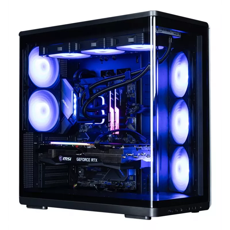 Zalman P60 caixa Mid-Tower, preta, 5 ventoinhas ARGB