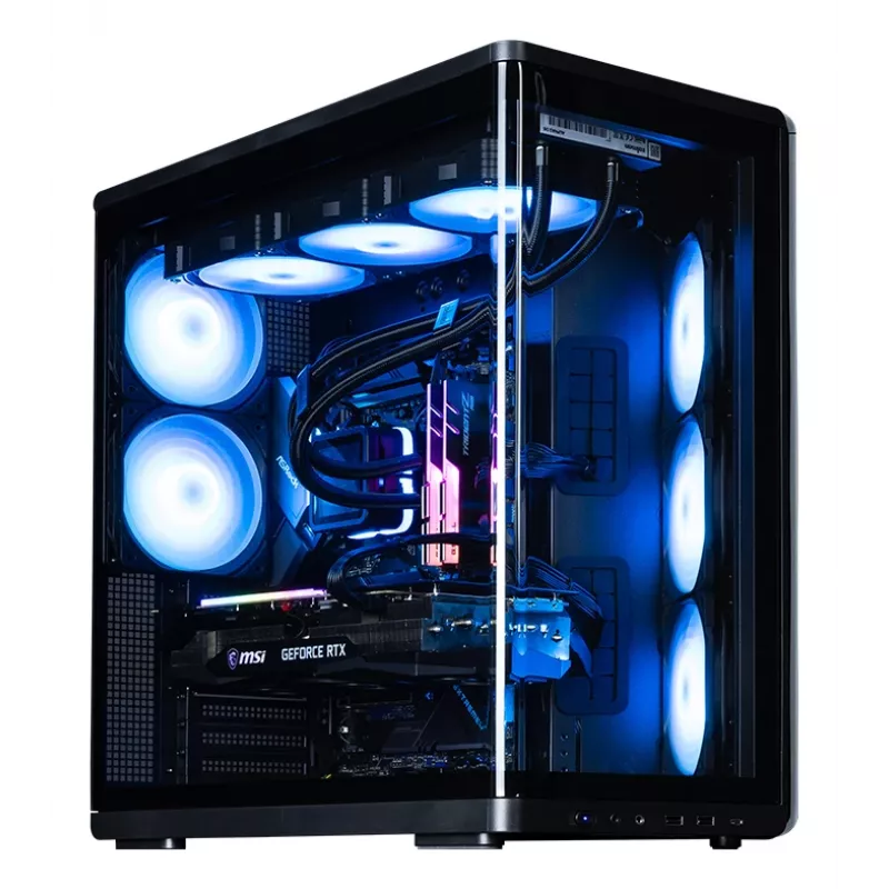 Zalman P60 caixa Mid-Tower, preta, 5 ventoinhas ARGB