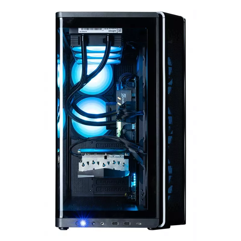 Zalman P60 caixa Mid-Tower, preta, 5 ventoinhas ARGB