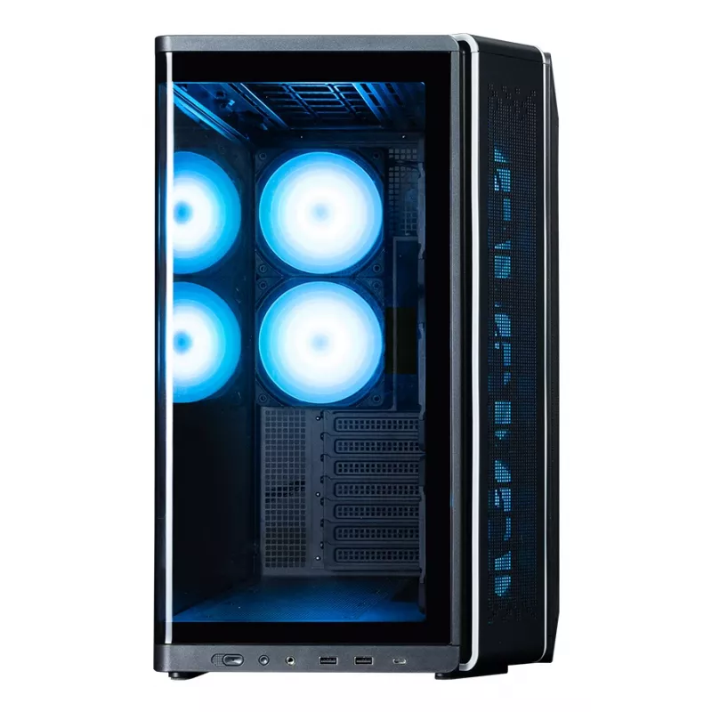 Zalman P60 caixa Mid-Tower, preta, 5 ventoinhas ARGB