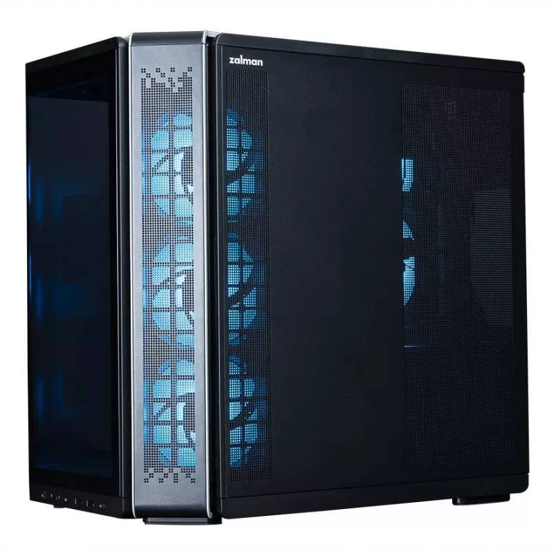 Zalman P60 caixa Mid-Tower, preta, 5 ventoinhas ARGB