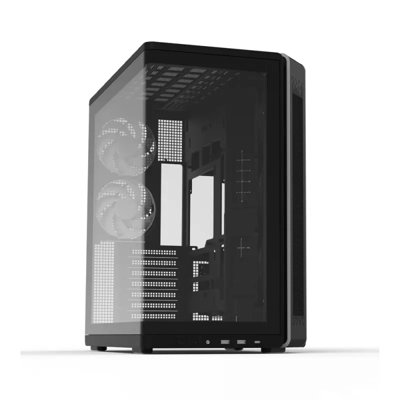 Zalman P60 caixa Mid-Tower, preta, 5 ventoinhas ARGB
