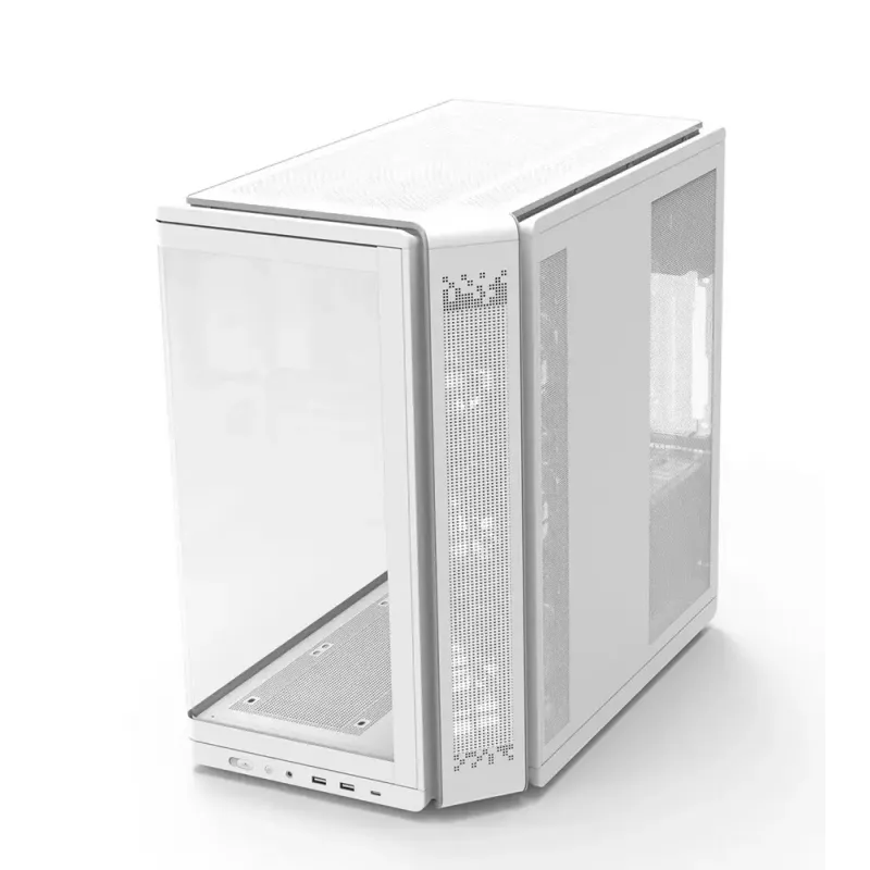 Caixa de PC ZALMAN P60 Mid-Tower com 5 ventoinhas ARGB, branco