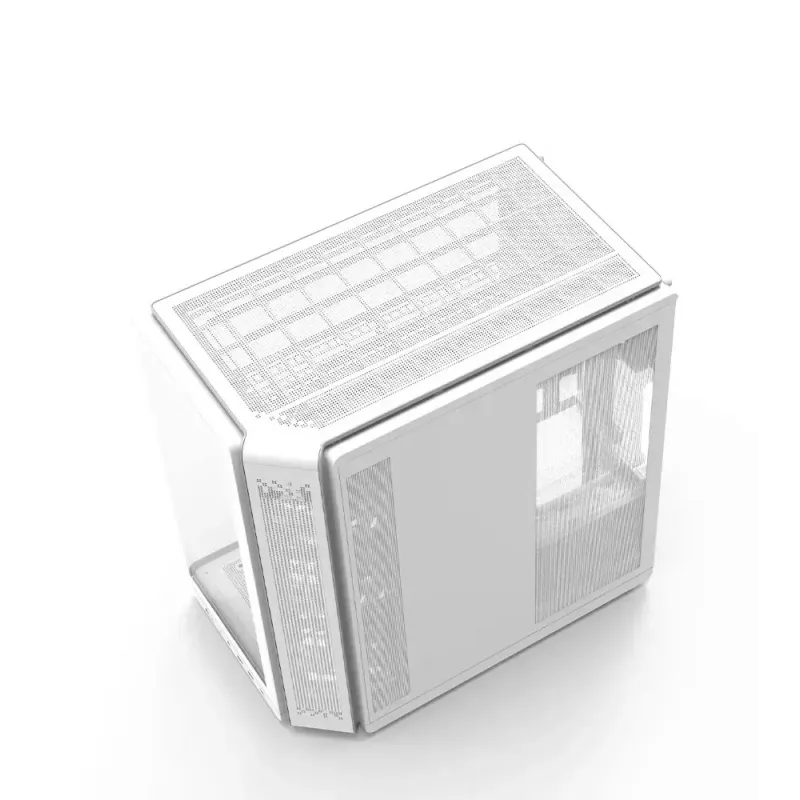 Caixa de PC ZALMAN P60 Mid-Tower com 5 ventoinhas ARGB, branco