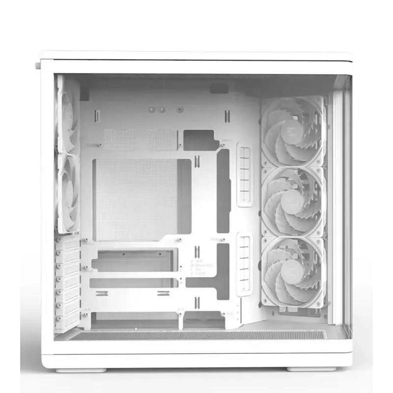 Caixa de PC ZALMAN P60 Mid-Tower com 5 ventoinhas ARGB, branco