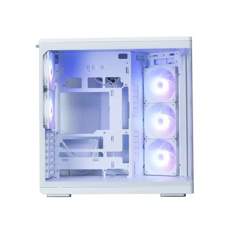 Caixa de PC ZALMAN P60 Mid-Tower com 5 ventoinhas ARGB, branco