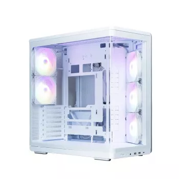 Caixa de PC ZALMAN P60 Mid-Tower com 5 ventoinhas ARGB, branco