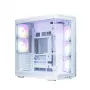Caixa de PC ZALMAN P60 Mid-Tower com 5 ventoinhas ARGB, branco