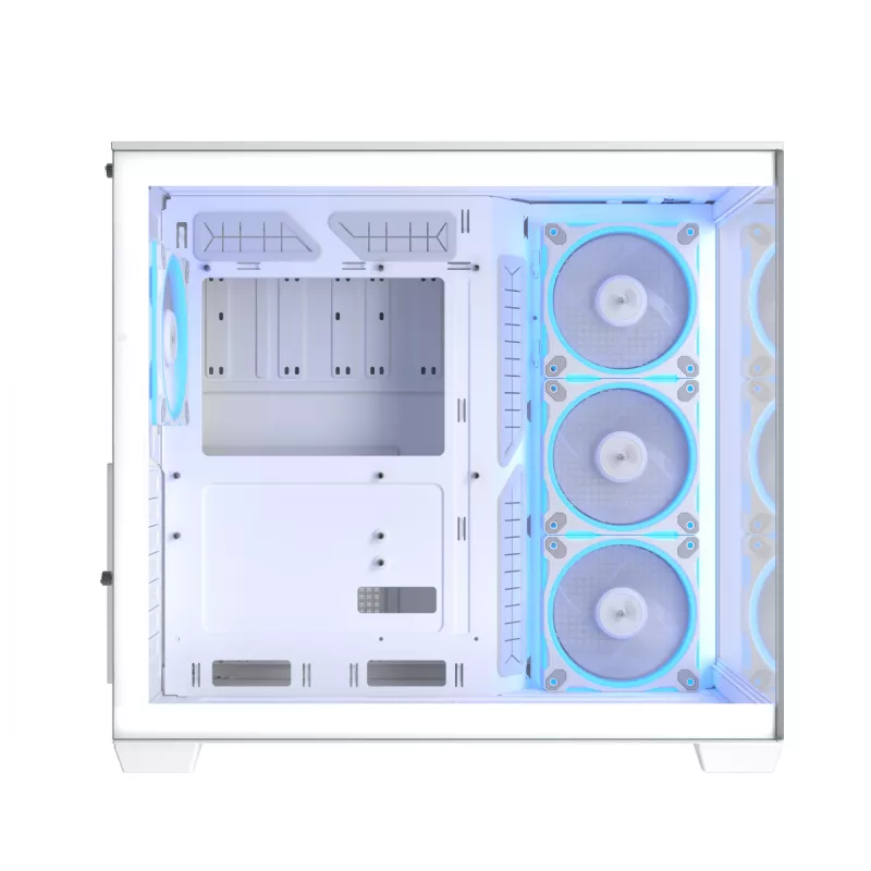 ASUS A32 PLUS TG ARGB caixa de computador, branca, vidro temperado