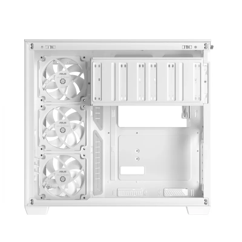 ASUS A32 PLUS TG ARGB caixa de computador, branca, vidro temperado