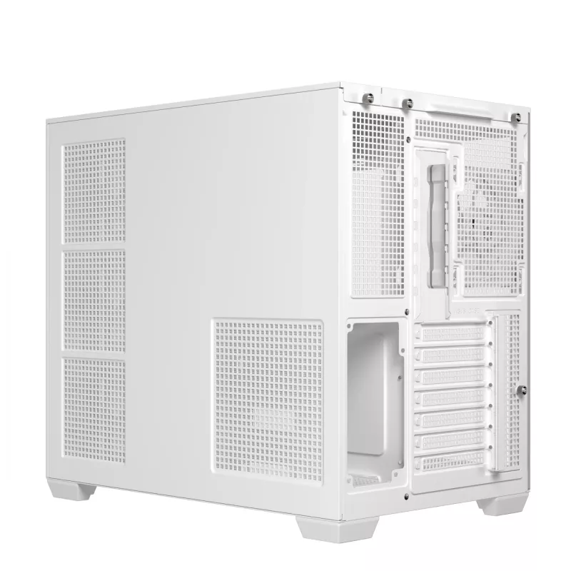 ASUS A32 PLUS TG ARGB caixa de computador, branca, vidro temperado