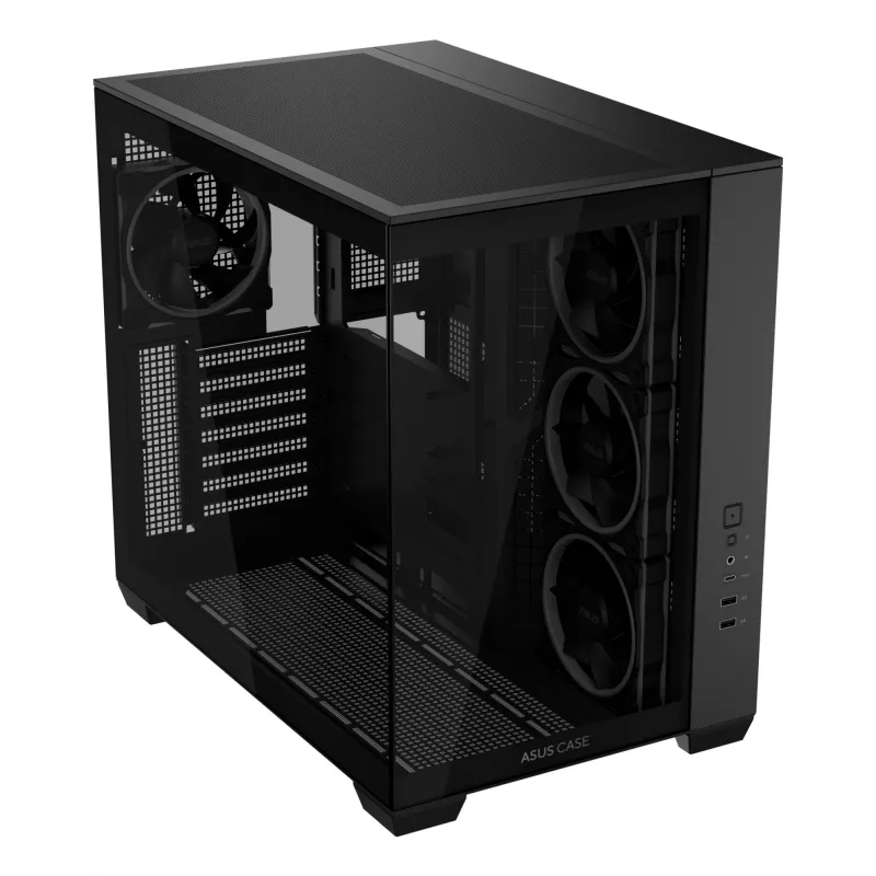 Caixa de PC ASUS A32 PLUS TG ARGB, preta, ATX/micro ATX/Mini-ITX