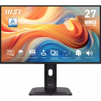 Monitor de computador MSI PRO MP275PG E14 68,6 cm (27 polegadas) 1920 x 1080 píxeis Full HD LCD preto