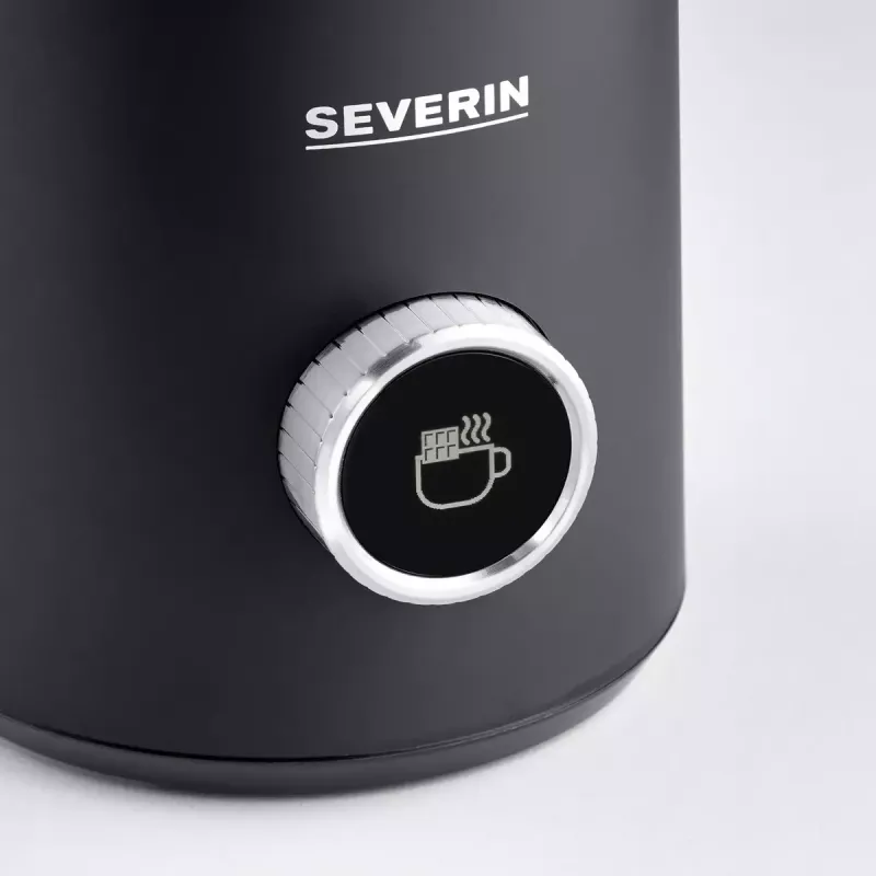 Automático Severin Spuma 700 Plus preto aço inoxidável
