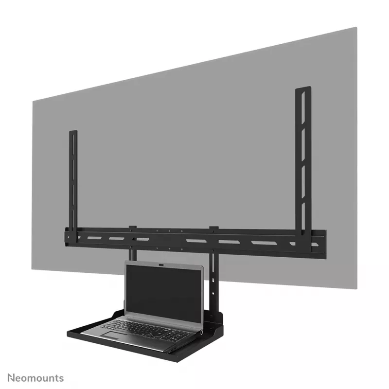 Kit de suporte para portátil Neomounts AV45-500BL para ecrãs de 43 a 110 polegadas, VESA até 600x400, máx. 2,5 kg, 900×242×640 mm