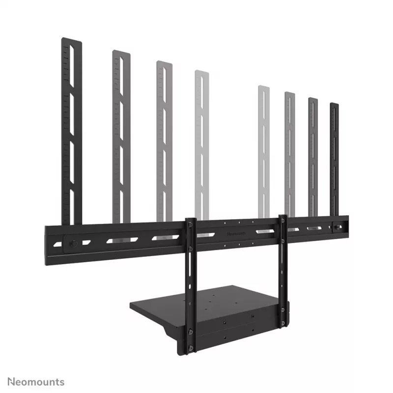 Kit de suporte para portátil Neomounts AV45-500BL para ecrãs de 43 a 110 polegadas, VESA até 600x400, máx. 2,5 kg, 900×242×640 mm