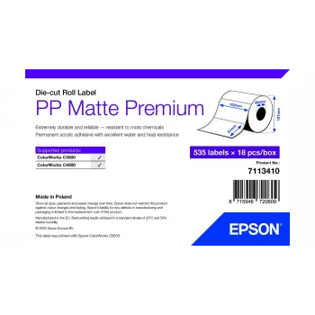 Etiqueta de impressora Epson 7113410 branca etiqueta de impressora autoadesiva