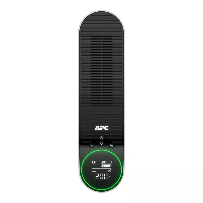APC Back-UPS Pro, 2200VA/1320W, Torre, 230V, 4 saídas Schuko e 2 saídas IEC C13, iluminação RGB, onda sinusoidal pura, Arctic (branco)