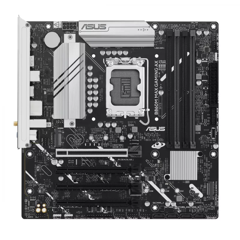ASUS B860M MAX GAMING AX Intel B860 LGA 1851 (Socket V1) micro ATX