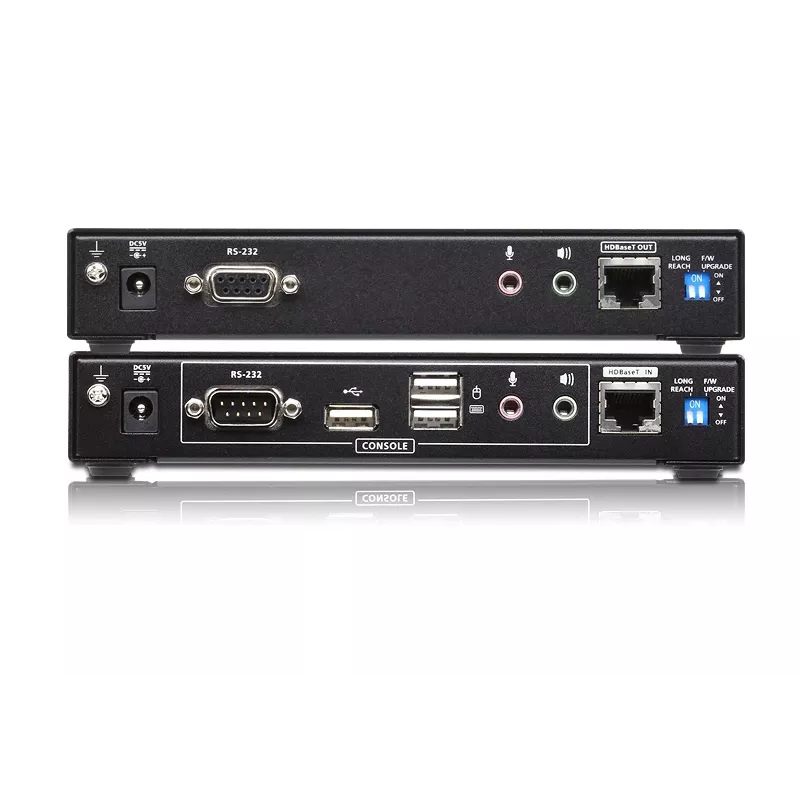 Extensor KVM ATEN USB 2.0 DVI Dual View HDBaseT 2.0 com áudio e RS232 (150 m)